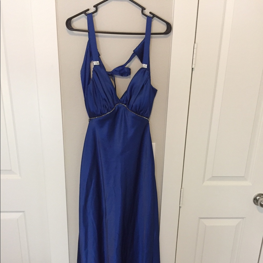PROM DRESS/Evening Gown - Satin Royal Blue